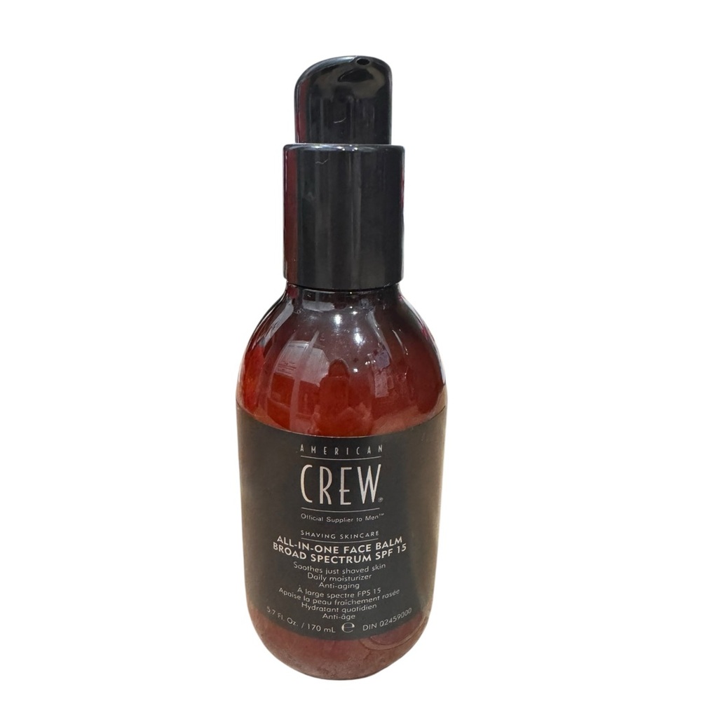 American Crew All-In-One Face Balm SPF 15 - Brown Bottle